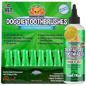 Premium Oral Care for Puppies, Kittens, and Adult Pets with Silicone Bristles