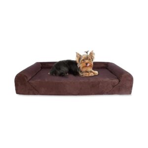 Premium Orthopedic Memory Foam Dog Bed for Small Breeds with Soft Cover