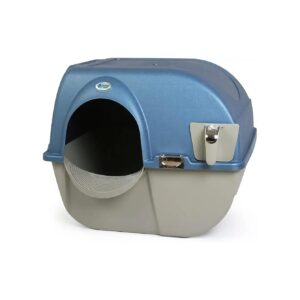 Premium Pearl Blue Colorful Cat Litter Box Made in Canada with Strong Plastic