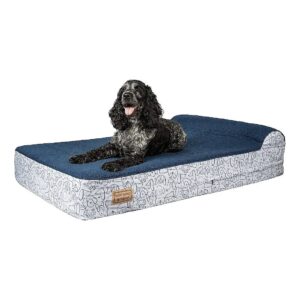 Premium Pet Bed with Thick Foam Layers and Waterproof Liner for Comfort and Support