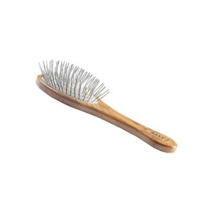 Premium Pet Brush for Reduced Matting and Easy Coat Care with Bamboo Handle