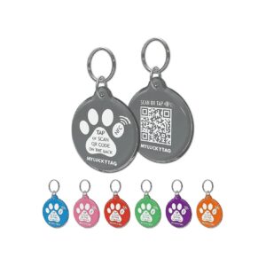 Premium Pet ID Tag with Free Pet Profile Page and Emergency Contact Information