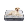 Premium Plush Faux Fur Surface Dog Bed for Large and Medium Dogs with Waterproof Cover