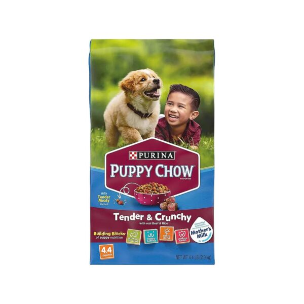 Premium Puppy Chow with High Protein and Real Beef for Healthy Puppies