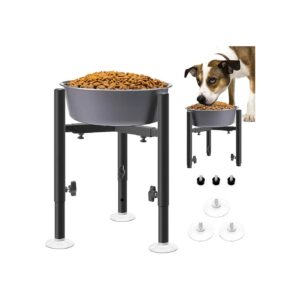 Premium Quality Adjustable Dog Bowl Stand for Growth, Stability, and Floor Protection