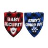 Premium Quality Cotton Bandanas with Red and Black Baby Security Patterns for Dogs