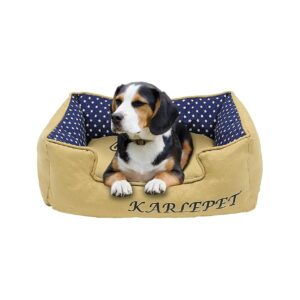 Premium Quality Dog Bed with Durable Canvas and Machine Washable Covers