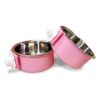 Premium Quality Dog Water Bowl Cat Food Bowl Set of 2 for Small Pets