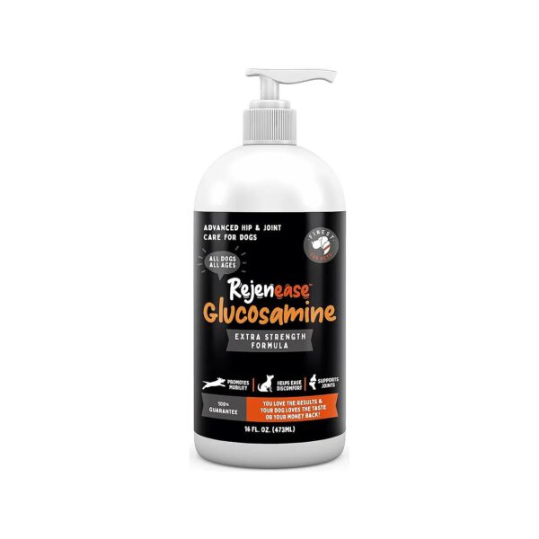 Premium Quality Liquid Glucosamine Supplement for Dogs with Hip and Joint Relief