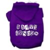 Premium Quality Purple Medium Size Dog Hoodie with Screen Printed Animals