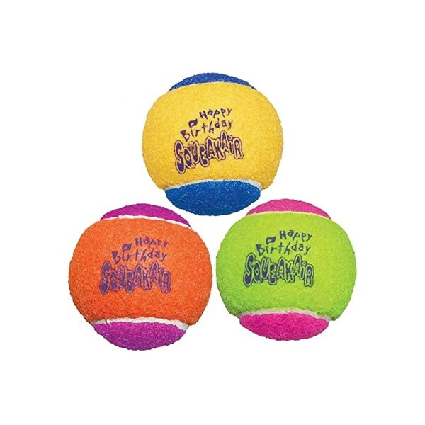 Premium Quality Squeaky Dog Tennis Balls for Medium-Sized Dogs