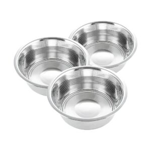 Premium Quality Stainless Steel Dog Food and Water Bowls 3-Pack for Elevated Feeder Stand