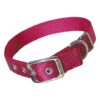 Premium Red Nylon 24-Inch Double Thick Adjustable Dog Collar