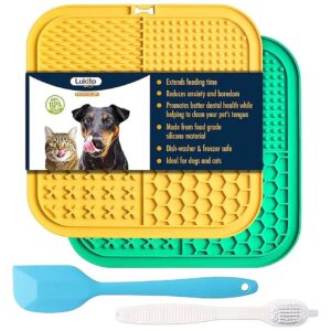 Premium Silicone Licking Mat for Dogs and Cats with 77 High-Strength Suction Cups