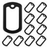 Premium Silicone Military Dog Tag Silencers for Authentic ID Tags