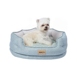 Premium Small Dog Bed for Indoor Cats and Puppies with Cooling Summer Mat