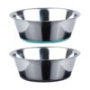 Premium Stainless Steel Anti-Slip Dog Food and Water Bowls