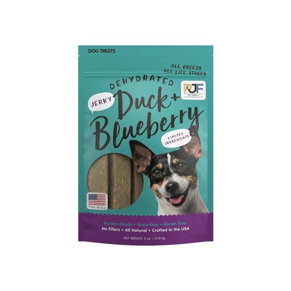 Premium USA-Made Duck and Blueberry Dog Treats for All Life Stages