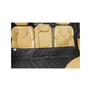 Premium Universal Fit Bench Seat Protector Black Diamond Stitched Waterproof Seat Cover