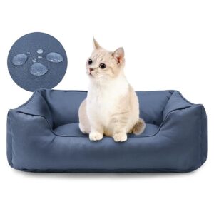 Premium Waterproof Oxford Pet Bed for Small Dogs and Cats, Easy Clean and Durable