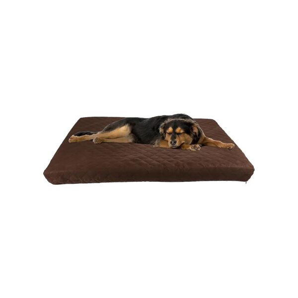 Premium Waterproof Pet Bed with Machine Washable Cover and Orthopedic Memory Foam Support