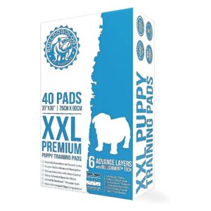 Premium XXL Dog Pads 30x36 Extra Large Leak Proof Puppy Pads with Adhesive Tabs White