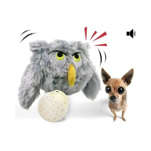 Prevent Dog Boredom with Interactive Squeaky Vibrating Plush Toy for Pets