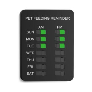 Prevent Overfeeding with This Black Magnetic Dog Feeding Tracking Sticker