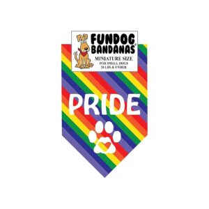 Pride Bandana for Small Dogs with Chest Size 20 Inches Lightweight and Comfortable