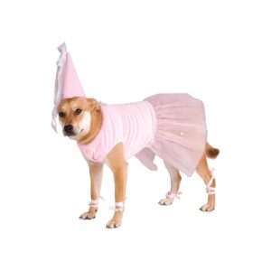 Princess Pet Costume for Large Dogs with 18-Inch Neck and 23-Inch Girth