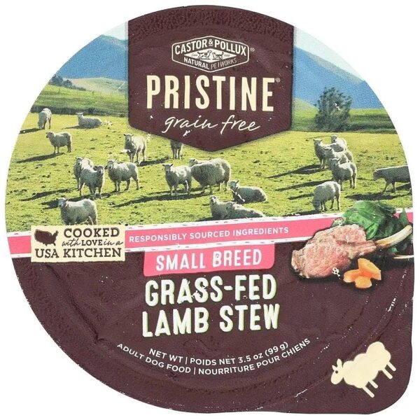 Pristine Grass Fed Lamb Stew Wet Dog Food For Small Breed Canines