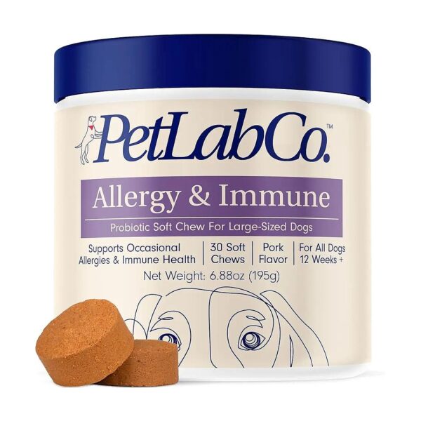 Probiotic Chews for Large Dogs with Seasonal Allergies and Digestive Issues