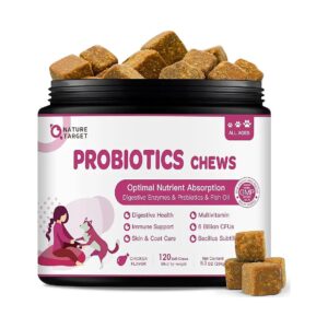 Probiotic and Multivitamin Soft Chews for Dogs - 5-in-1 Comprehensive Wellness Supplement