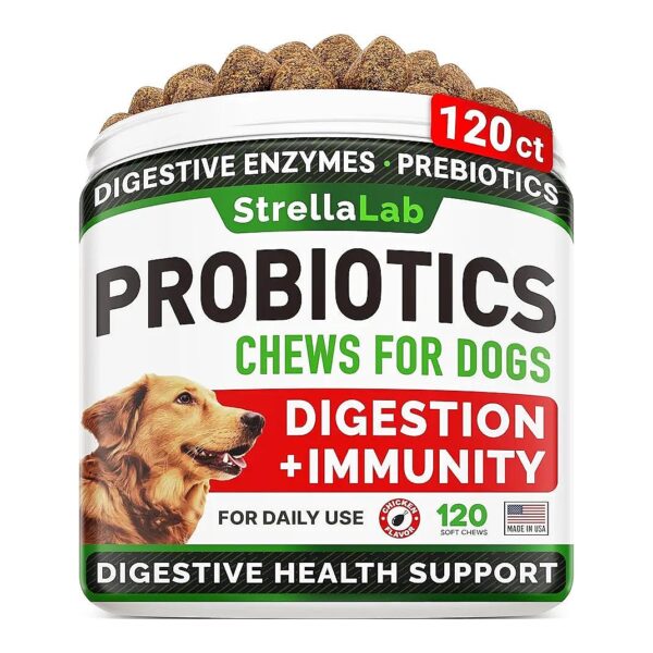 Probiotic and Prebiotic Formula for Gut Health and Digestive Wellness in Dogs