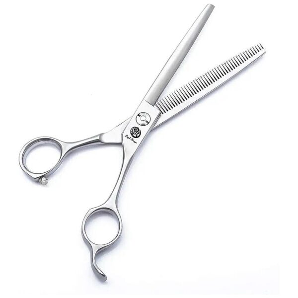 Professional 5-Inch Silver Pet Grooming Scissors with Strong and Durable Construction