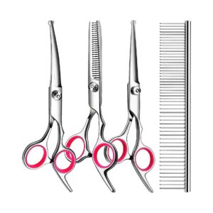 Professional 5 in 1 Dog Grooming Scissors Kit for Effective Pet Haircut