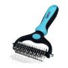 Professional Dematting Comb for Cats and Dogs, Reduces Shedding and Allergies