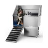 Professional Dog Washing Station with Ramp, Storage, and Faucet for Home Use