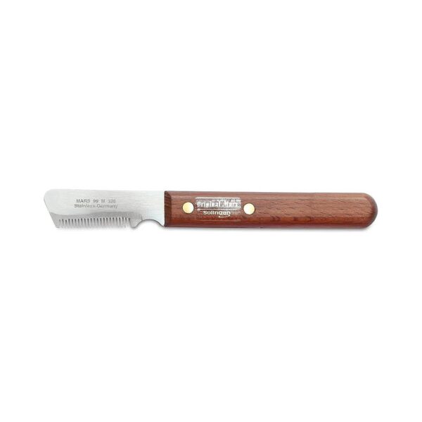 Professional German-Made Pet Stripping Knife for Undercoat Plucking and Grooming