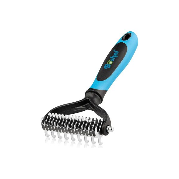 Professional-Grade Dog Undercoat Rake for Pet Owners