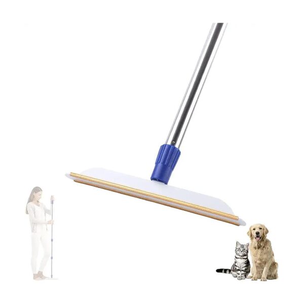 Professional-Grade Metal Carpet Rake for Pet Hair Removal