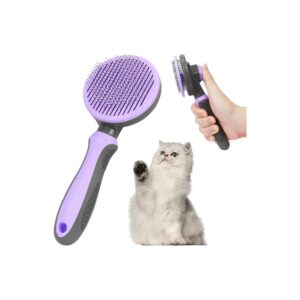 Professional-Grade Pet Brush for Home Grooming of Long or Short Haired Dogs and Cats