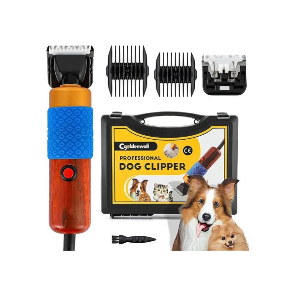 Professional-Grade Pet Hair Clipper Kit for Trimming and Grooming with Spare Blade