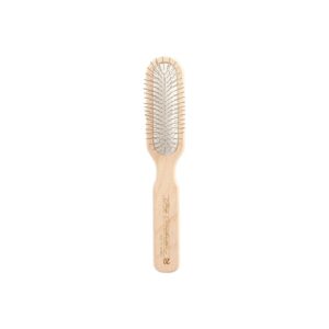 Professional-Grooming Dog Brush with Stainless Steel Pins and Beech Wood Handle