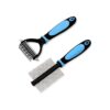 Professional Pet Dematting Rake Brush and Deshedding Comb for Medium Longhaired Pets