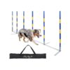 Professional-Quality Dog Weaving Poles for Obstacle Course Training