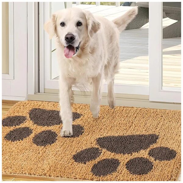 Profile Indoor Door Mat for Wet Paws and Shoes Non-Slip Machine Washable Entrance Rug