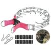 Prong Collar for Dogs with Metal Buckle and Adjustable Neck Girth