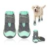 Protect Your Dog's Paws with Breathable Dog Shoes Green Size 6 for Summer and Winter Use