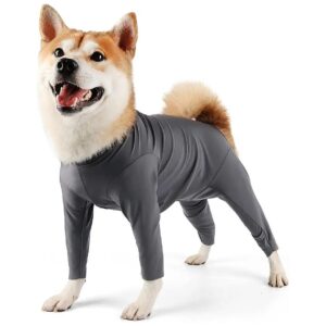 Protective Dog Surgical Recovery Suit with Long Sleeve and Legs for Female and Male Dogs